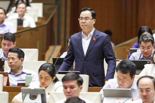 Đại biểu Trần Văn Khải, đoàn Ninh Bình phát biểu