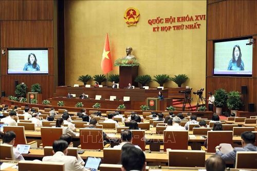 Bộ trưởng Bộ Văn hóa, Thể thao và Du lịch Lâm Thị Phương Thanh phát biểu giải trình, làm rõ một số vấn đề đại biểu Quốc hội nêu. Ảnh: An Đăng/TTXVN