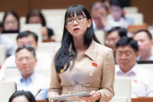 Đại biểu Trịnh Thị Tú Anh - Đoàn ĐBQH tỉnh Lâm Đồng. Ảnh: Media Quốc hội.