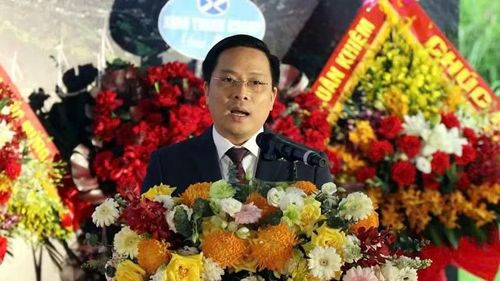 Đại diện Liên danh nhà đầu tư phát biểu tại lễ khởi công.