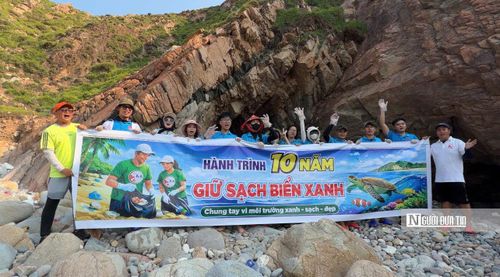Tour du lịch xanh bảo vệ môi trường của Công ty CP Dịch vụ du lịch cộng đồng Khánh An ở Nhơn Lý.