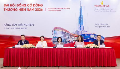 Đại hội cổ đồng cổ đông Vincom Retail diễn ra sáng nay 21/4. Ảnh: Vincom Retail