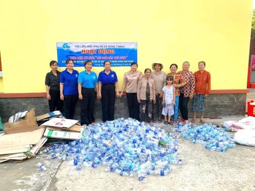 Các tổ chức chính trị - xã hội đã và đang nhân rộng các mô hình giảm rác thải nhựa gắn với đời sống người dân.