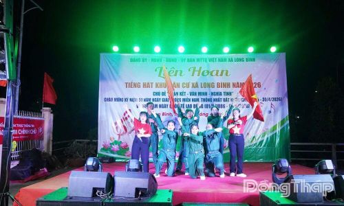 Đội thực hiện phần thi.