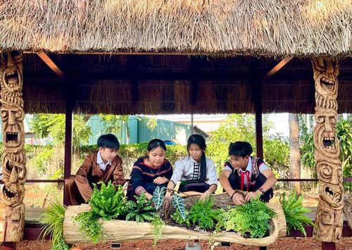  Đối với các em học sinh tại đây, trường học thân thuộc không khác gì ngôi nhà thứ 2. Ảnh: Lam Nguyên 