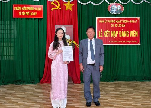 Chi bộ Lộc Quý, phường Xuân Trường - Đà Lạt luôn quan tâm, chú trọng tạo nguồn phát triển Đảng từ cơ sở