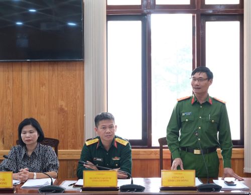 Lãnh đạo Công an tỉnh Lâm Đồng nêu ý kiến