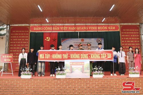 Thông điệp tuyên truyền phòng, chống ma túy của học sinh Trường TH - THCS Ninh Thuận