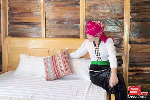 Homestay Suối Chiến, bản Mường Chiến, xã Ngọc Chiến đầu tư cơ sở vật chất.