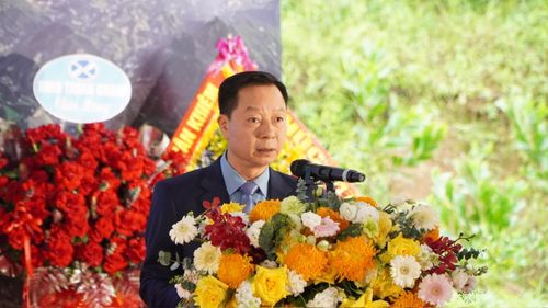 Ông Lê Văn Ánh, Phó Chủ tịch UBND tỉnh Quảng Ninh đánh giá khi đi vào vận hành nhà máy sẽ góp phần bảo đảm an ninh năng lượng quốc gia. Ảnh T.D