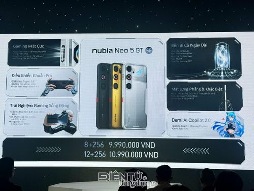 Giá bán của nubia NEO 5 GT tại thị trường Việt Nam