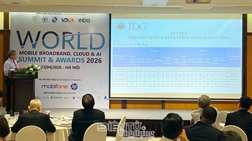 ông Lê Thanh Tâm – Tổng Giám đốc IDG Việt Nam công bố các Nhà cung cấp Dịch vụ Băng thông rộng di động, ISP & Điện toán đám mây tiêu biểu năm 2026