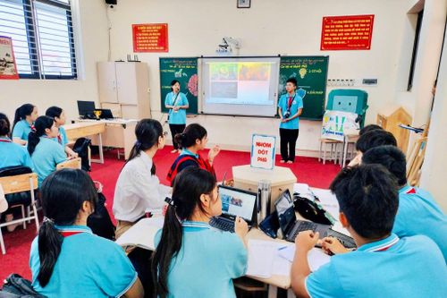 Các mô hình học tập, giảng dạy trong nhà trường tại xã Nam Phù có nhiều điểm mới, sáng tạo. Ảnh: Phương Xuyến.