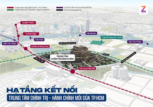  Vị trí Trung tâm hành chính mới của TP.HCM. Đồ họa: Phan Nhật. 