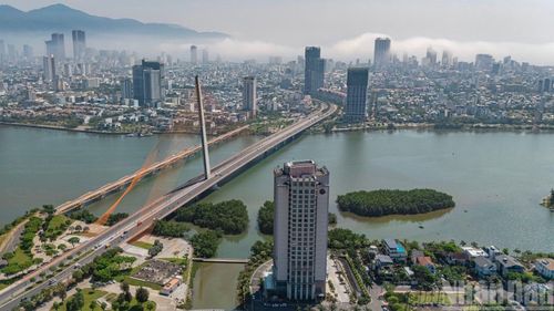 Không gian khu vực cầu Trần Thị Lý, thành phố Đà Nẵng. (ẢNH: PHAN HẢI TÙNG LÂM)