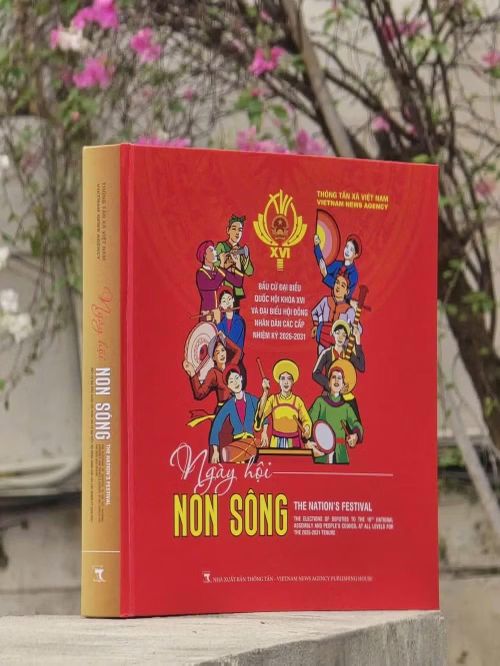 Bìa sách ảnh "Ngày hội non sông" - Bầu cử đại biểu Quốc hội khóa XVI và đại biểu Hội đồng nhân dân các cấp nhiệm kỳ 2026-2031.