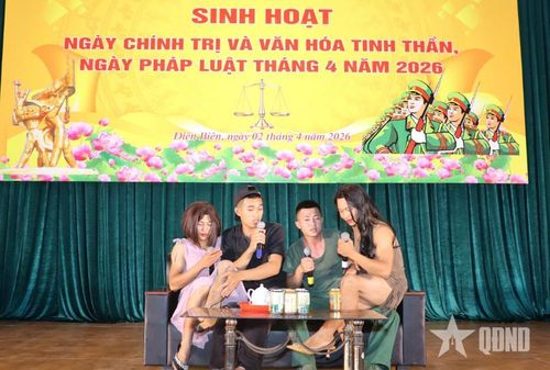 Một tiểu phẩm tuyên truyền pháp luật của Tiểu đoàn 1 (Trung đoàn 82, Sư đoàn 355, Quân khu 2) và đơn vị kết nghĩa.