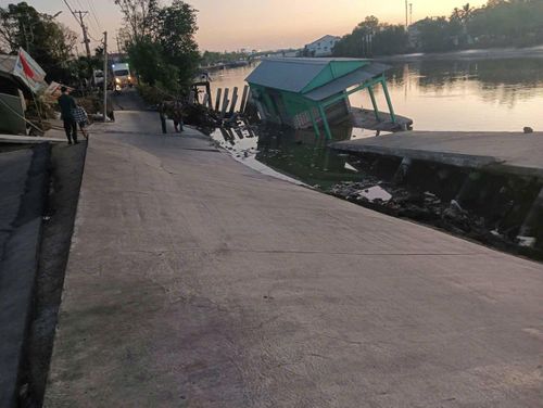 Hiện trường vụ sạt lở