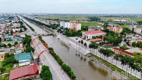 Khu vực trung tâm xã Vũ Thư, nơi sẽ diễn ra Lễ hội văn hóa ẩm thực đặc sắc. Ảnh: nhandan.vn