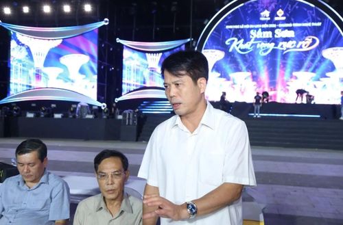 Trưởng Ban Tuyên giáo và Dân vận Tỉnh ủy Đào Xuân Yên phát biểu chỉ đạo tại buổi tổng duyệt.