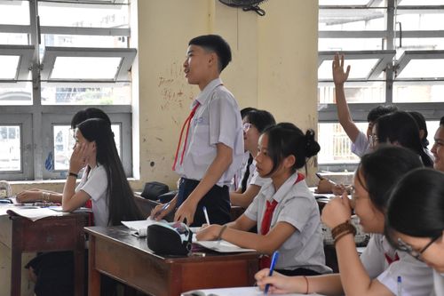Giai đoạn nước rút quan trọng nên các học sinh đều rất nỗ lực học tập. Ảnh: CAO MINH.