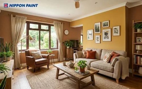Gam màu vàng, nâu đất mang tính ứng dụng cao trong thiết kế nội thất hiện đại
