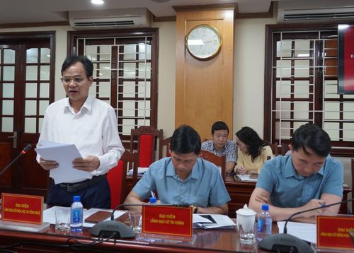 Giám đốc Sở Khoa học và Công nghệ Trần Duy Bình phát biểu tại hội nghị. Ảnh: Hà Phương