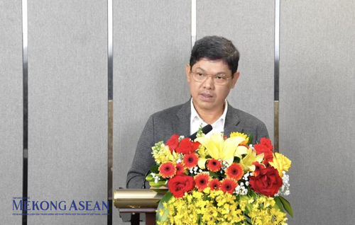 Ông Nguyễn Quang Tín - Tổng giám đốc DIG tại đại hội. Ảnh: Phạm Ngọc/Mekong ASEAN