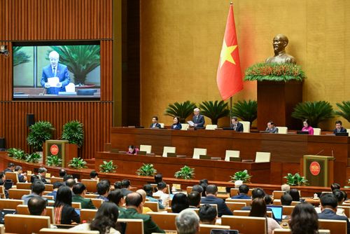 Quang cảnh phiên bế mạc kỳ họp. Ảnh: Duy Linh