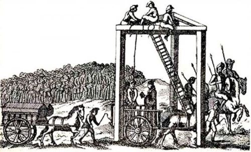 Giá treo cổ Tyburn - nơi Jonathan Wild bị hành quyết năm 1725 trước sự chứng kiến của đám đông ở London. Ảnh: Wikipedia.