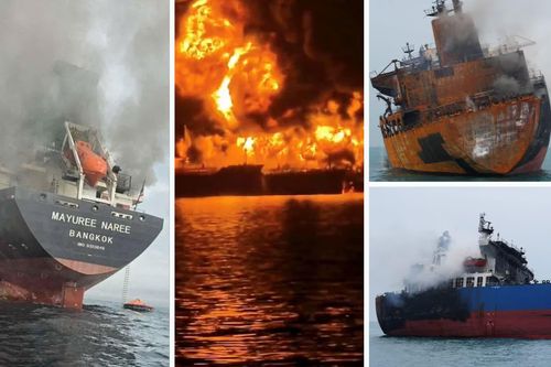 Tư liệu các vụ tấn công tàu chở dầu liên quan đến Iran. Ảnh: Reuters