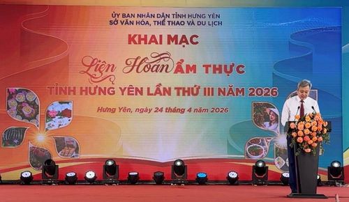 Giám đốc Sở VHTTDL tỉnh Hưng Yên Đỗ Hữu Nhân phát biểu