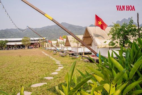 Khu vực lưu trú của du khách khi lựa chọn ở lại trải nghiệm thiên nhiên tại Phong Nha - Kẻ Bàng