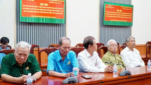 Các cựu chiến binh Biệt động Sài Gòn-Gia Định dự buổi gặp mặt.