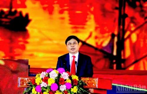 Phó Chủ tịch Ủy ban nhân dân tỉnh Hưng Yên Phạm Văn Nghiêm phát biểu tại sự kiện.