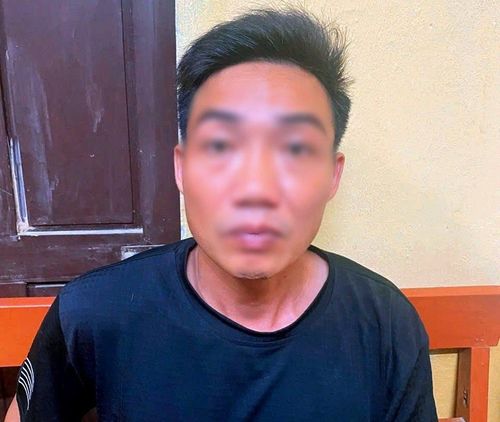 Đối tượng Nguyễn Tiến Dũng bị bắt giữ. Ảnh: Công an Ninh Bình