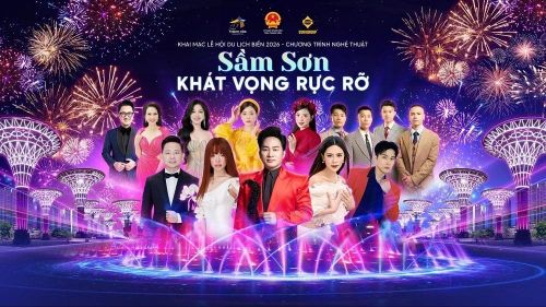 Dàn sao hội ngộ tại Lễ hội du lịch biển Sầm Sơn tối 25/4
