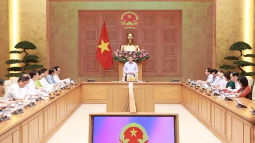 Toàn cảnh buổi làm việc của Thủ tướng Lê Minh Hưng với lãnh đạo Bộ GDĐT.