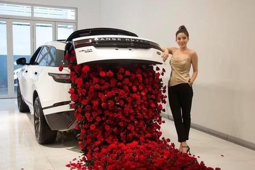 Hoa hậu Kỳ Duyên bên chiếc Ranger Rover Velar