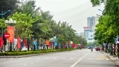 Công tác trang trí khánh tiết, lắp đặt biển bảng, pano, cờ hoa... được triển khai đồng bộ, góp phần tạo nên không gian lễ hội rực rỡ, đậm sắc màu biển.
