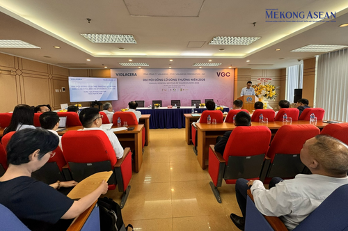 Đại hội của Viglacera được tổ chức tại tại trụ sở số 1 Đại lộ Thăng Long, phường Đại Mỗ, Hà Nội. Ảnh: Minh Phong - Mekong ASEAN