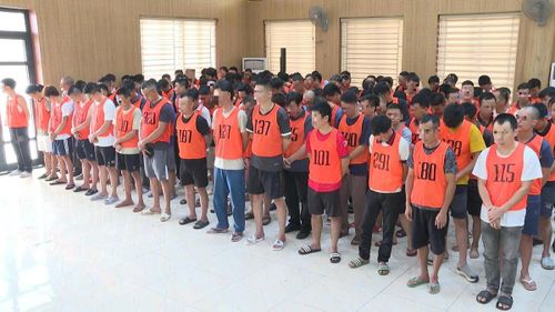 Triệt phá “trường gà quốc tế Viêng Xay”, khởi tố 196 bị can. Ảnh: Bộ Công an.