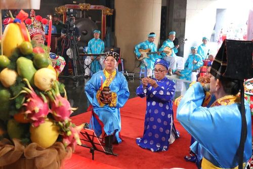 Nghi thức lễ tế Giỗ Tổ Hùng Vương năm Bính Ngọ 2026. Ảnh: Thanh Vũ-TTXVN