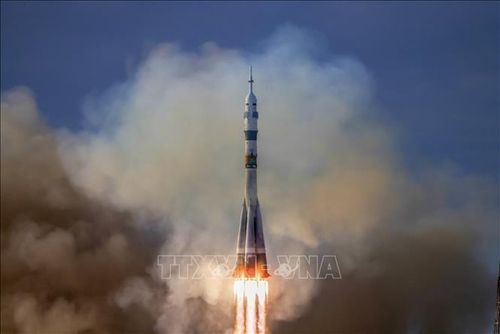 Tàu vũ trụ Soyuz MS-25 của Nga được phóng từ sân bay vũ trụ Baikonur ở Kazakhstan ngày 23/3/2024. Ảnh tư liệu - minh họa: AFP/TTXVN