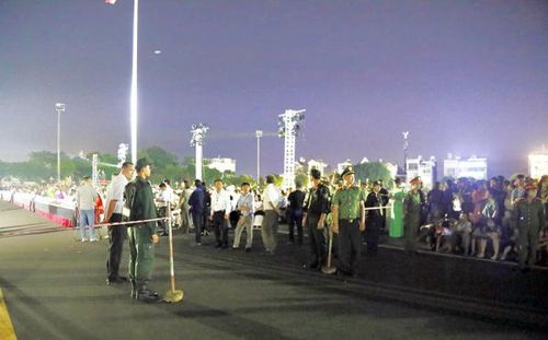 Công an tỉnh đã phân công lực lượng thường trực, kịp thời phát hiện và xử lý các tình huống phát sinh. Ảnh: Bảo Hân