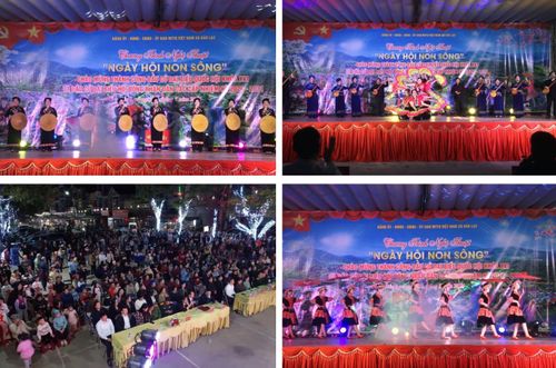 Những màn trình diễn văn nghệ dân tộc đặc sắc tại xã Bảo Lạc (Cao Bằng) - Ảnh: Bảo Lạc