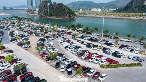 Ghi nhận của PV Báo Tiền Phong, thời tiết tại Đặc khu Vân Đồn có nắng nhẹ, thuận tiện cho hoạt động nghỉ dưỡng trên biển. Bãi xe tại bến cảng chật kín các phương tiện cá nhân từ các tỉnh lân cận như Hải Phòng, Hưng Yên, Bắc Ninh, Hà Nội... đến gửi để ra đảo.