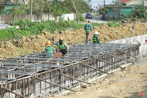 Hạ tầng KCN VSIP Hà Tĩnh đang được tập trung đầu tư xây dựng.