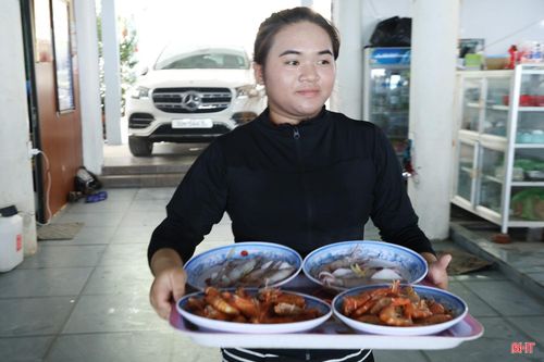 Ngoài mực nhảy, khi đến với Vũng Áng, du khách còn có thể thưởng thức nhiều loại hải sản tươi ngon, hấp dẫn khác như: cá mú, tôm, ngao, ghẹ, cua, tép biển rang…