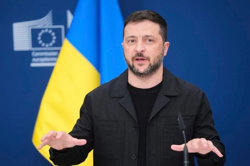 Tổng thống Ukraine Volodymyr Zelensky. Ảnh: AA